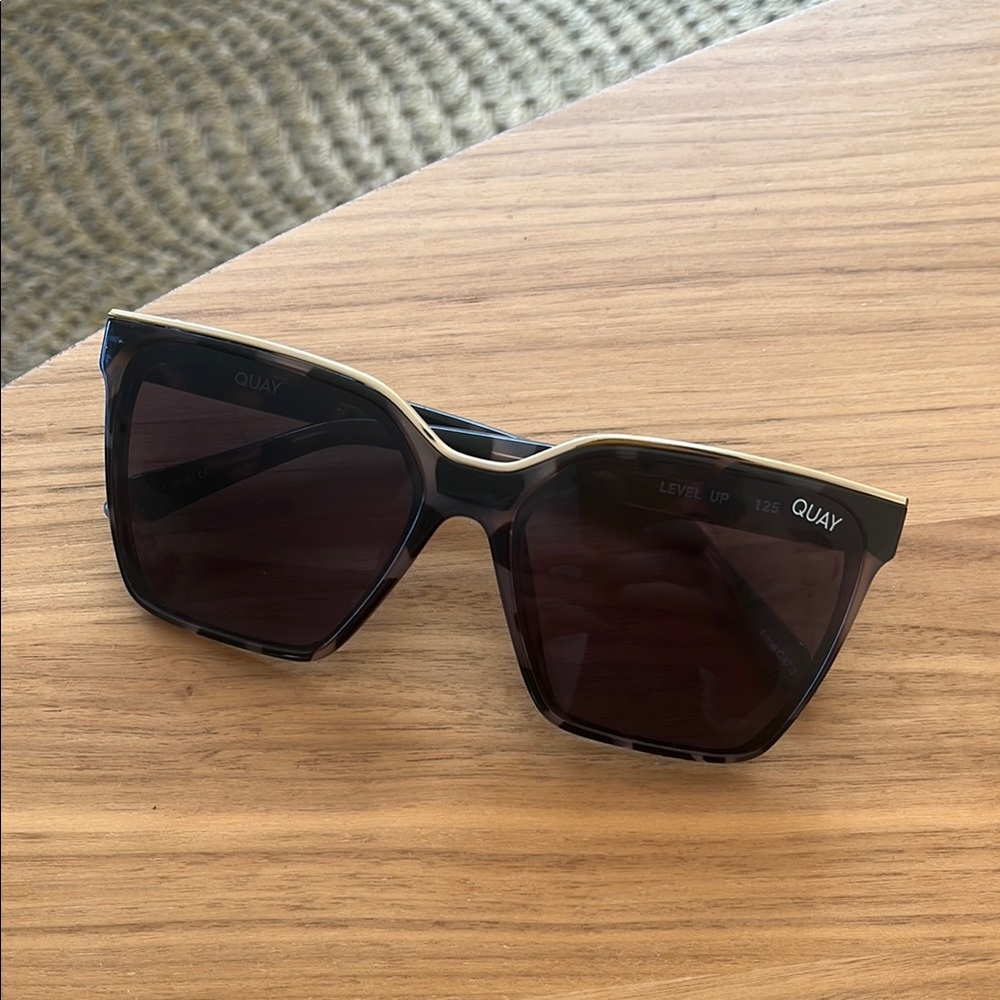 Quay Australia Black Oversized Sunglasses